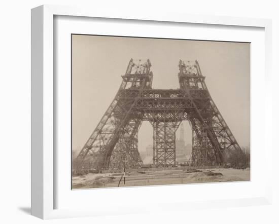 Album on the Work of Construction of the Eiffel Tower-Louis-Emile Durandelle-Framed Giclee Print