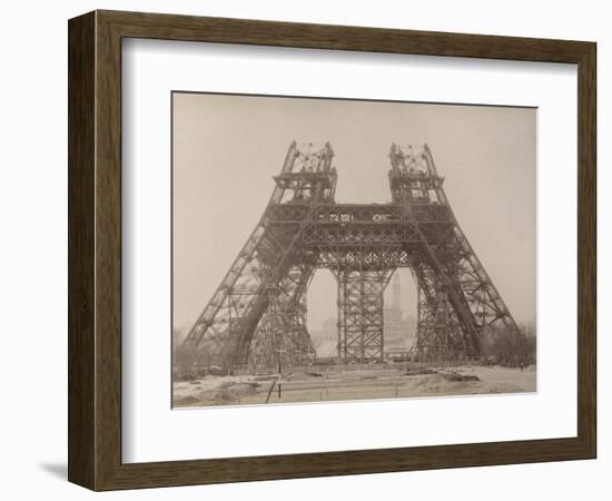 Album on the Work of Construction of the Eiffel Tower-Louis-Emile Durandelle-Framed Giclee Print