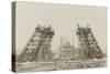 Album on the Work of Construction of the Eiffel Tower-Louis-Emile Durandelle-Stretched Canvas