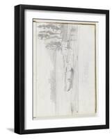 Album : Paysage à Gaète et croquis sommaire de figures-Pierre Henri de Valenciennes-Framed Giclee Print