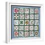 Album Quilt with Season Flowers, 1844-American School-Framed Giclee Print