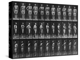 Album sur la décomposition du mouvement : Animal Locomotion : homme au fusil-Eadweard Muybridge-Stretched Canvas