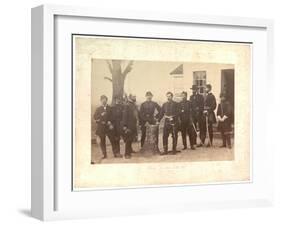 Albumen Print of General Mcclellan at Headquarters, Gen. Morrell's Brigade, 1862-Mathew Brady-Framed Photographic Print