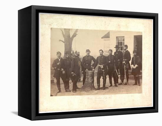 Albumen Print of General Mcclellan at Headquarters, Gen. Morrell's Brigade, 1862-Mathew Brady-Framed Stretched Canvas