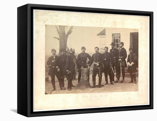 Albumen Print of General Mcclellan at Headquarters, Gen. Morrell's Brigade, 1862-Mathew Brady-Framed Stretched Canvas