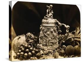 Albumen Print Still Life with Fruit by Roger Fenton-Stapleton Collection-Stretched Canvas