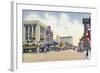 Albuquerque, New Mexico - Eastern View Up Central Avenue-Lantern Press-Framed Art Print