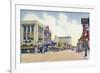 Albuquerque, New Mexico - Eastern View Up Central Avenue-Lantern Press-Framed Art Print