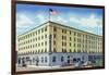 Albuquerque, New Mexico, Exterior View of the El Fidel Hotel-Lantern Press-Framed Art Print