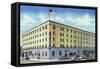 Albuquerque, New Mexico, Exterior View of the El Fidel Hotel-Lantern Press-Framed Stretched Canvas