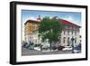 Albuquerque, New Mexico, Exterior View of the Post Office and Federal Bldg-Lantern Press-Framed Art Print