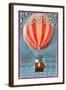 Albuquerque, New Mexico - Hot Air Balloon Tours - Vintage Sign-Lantern Press-Framed Art Print