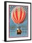 Albuquerque, New Mexico - Hot Air Balloon Tours - Vintage Sign-Lantern Press-Framed Art Print