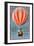 Albuquerque, New Mexico - Hot Air Balloon Tours - Vintage Sign-Lantern Press-Framed Art Print