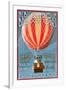 Albuquerque, New Mexico - Hot Air Balloon Tours - Vintage Sign-Lantern Press-Framed Art Print