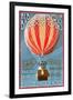 Albuquerque, New Mexico - Hot Air Balloon Tours - Vintage Sign-Lantern Press-Framed Art Print