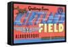 Albuquerque, New Mexico - Kirtland Field, Large Letter Scenes-Lantern Press-Framed Stretched Canvas