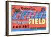 Albuquerque, New Mexico - Kirtland Field, Large Letter Scenes-Lantern Press-Framed Art Print