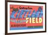 Albuquerque, New Mexico - Kirtland Field, Large Letter Scenes-Lantern Press-Framed Premium Giclee Print