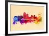 Albuquerque, New Mexico - Skyline Abstract-Lantern Press-Framed Premium Giclee Print