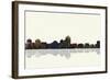 Albuquerque New Mexico Skyline BW 1-Marlene Watson-Framed Giclee Print