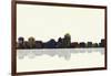 Albuquerque New Mexico Skyline BW 1-Marlene Watson-Framed Giclee Print