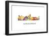 Albuquerque New Mexico Skyline-Marlene Watson-Framed Giclee Print