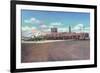 Albuquerque, New Mexico - View of Municipal Airport Admin Building-Lantern Press-Framed Art Print