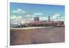 Albuquerque, New Mexico - View of Municipal Airport Admin Building-Lantern Press-Framed Art Print