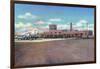 Albuquerque, New Mexico - View of Municipal Airport Admin Building-Lantern Press-Framed Art Print