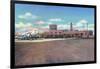 Albuquerque, New Mexico - View of Municipal Airport Admin Building-Lantern Press-Framed Art Print