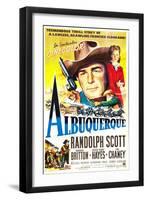 Albuquerque, Randolph Scott, Barbara Britton, 1948-null-Framed Art Print