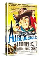 Albuquerque, Randolph Scott, Barbara Britton, 1948-null-Stretched Canvas