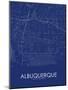 Albuquerque, United States of America Blue Map-null-Mounted Poster