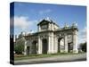 Alcala Gate, Madrid, Spain-Peter Scholey-Stretched Canvas