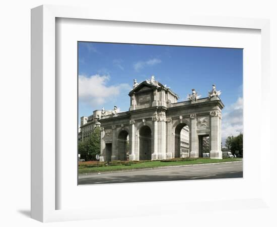 Alcala Gate, Madrid, Spain-Peter Scholey-Framed Photographic Print