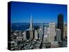 Alcatraz and Skyline, San Francisco, CA-Mark Gibson-Stretched Canvas