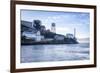 Alcatraz as viewed from a boat, San Francisco, California, United States of America, North America-Charlie Harding-Framed Photographic Print