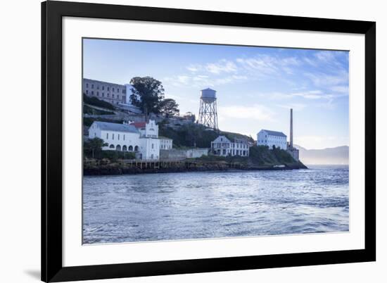 Alcatraz as viewed from a boat, San Francisco, California, United States of America, North America-Charlie Harding-Framed Photographic Print