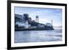 Alcatraz as viewed from a boat, San Francisco, California, United States of America, North America-Charlie Harding-Framed Photographic Print