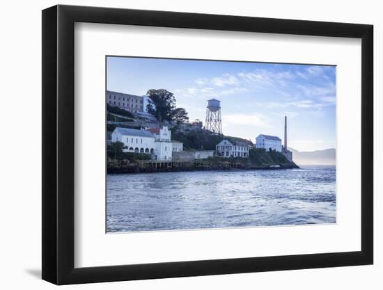 Alcatraz as viewed from a boat, San Francisco, California, United States of America, North America-Charlie Harding-Framed Photographic Print