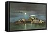 Alcatraz by Night-null-Framed Stretched Canvas