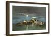 Alcatraz by Night-null-Framed Premium Giclee Print