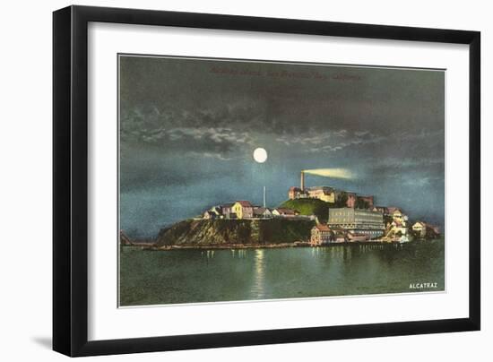 Alcatraz by Night-null-Framed Art Print