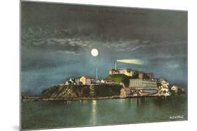 Alcatraz by Night-null-Mounted Art Print