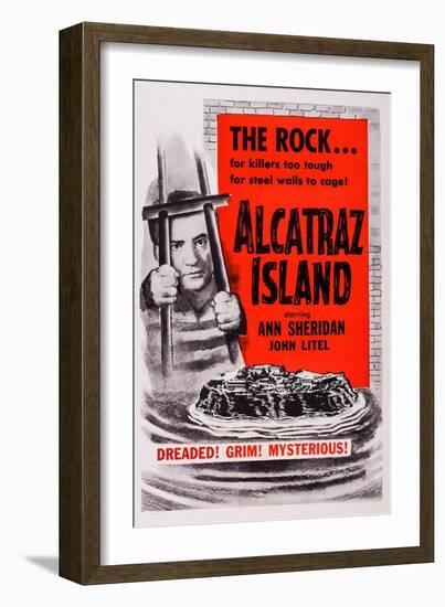 Alcatraz Island, John Litel, 1937-null-Framed Art Print