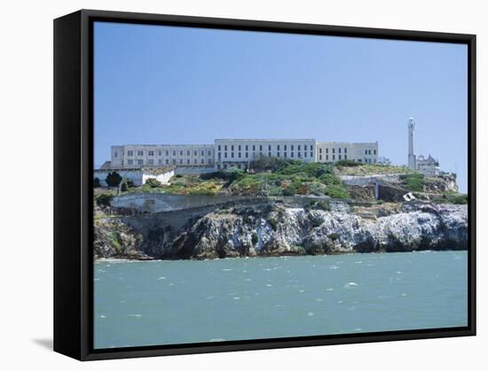 Alcatraz Island, Site of the Infamous Prison, San Francisco, California, USA-Fraser Hall-Framed Stretched Canvas