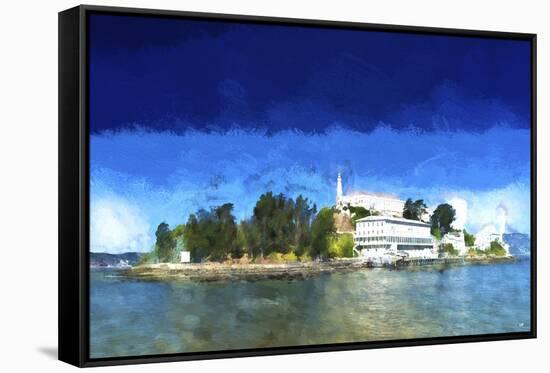 Alcatraz Island-Philippe Hugonnard-Framed Stretched Canvas