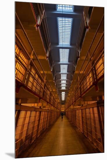 Alcatraz Main Cell Block-Steve Gadomski-Mounted Premium Photographic Print