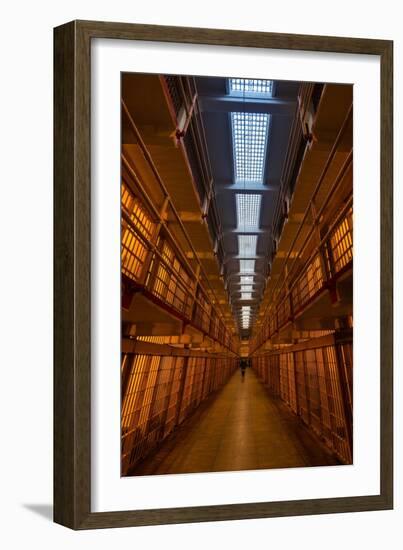 Alcatraz Main Cell Block-Steve Gadomski-Framed Photographic Print